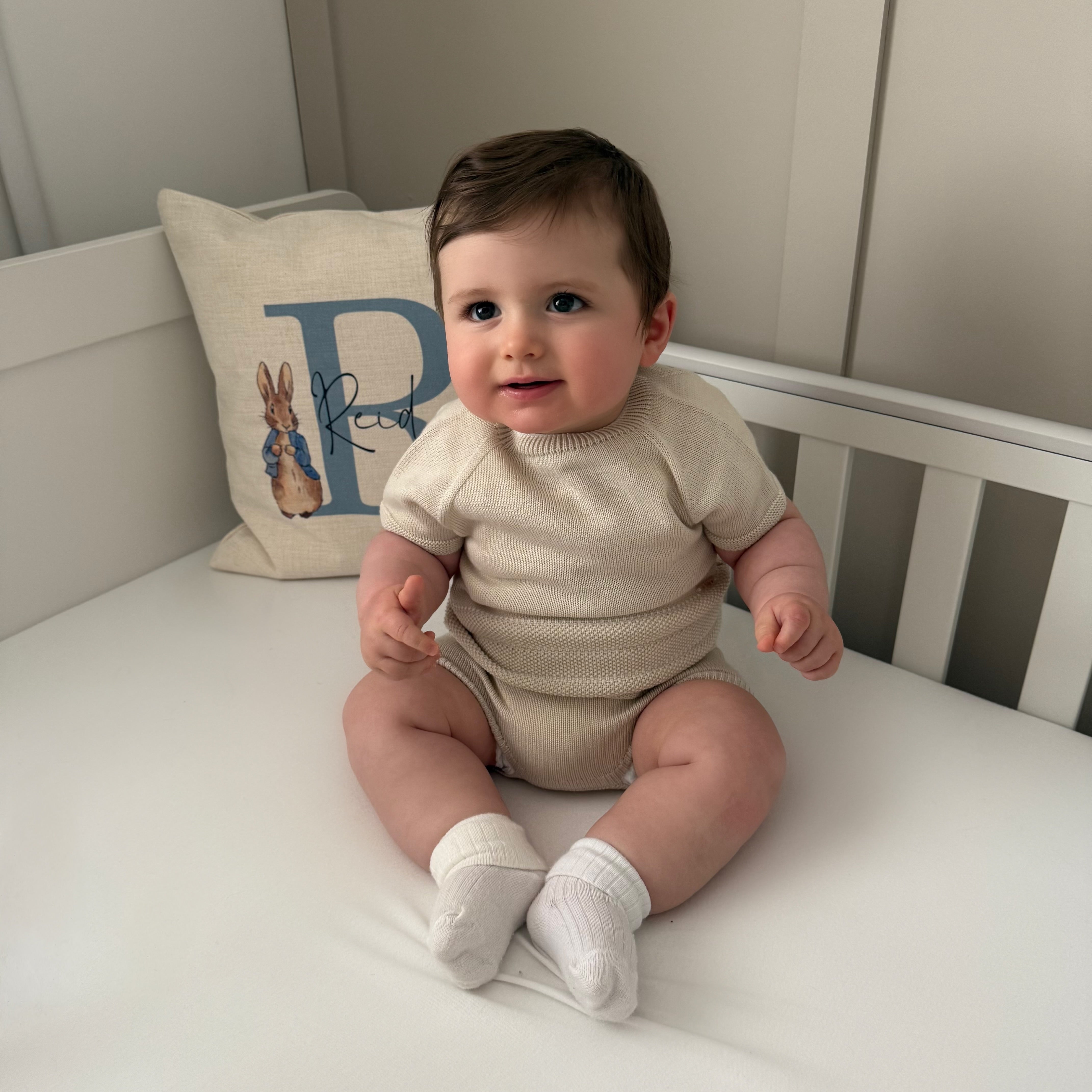
                  
                    Beige Knitted Top & Shorts Outfit - Ethan
                  
                