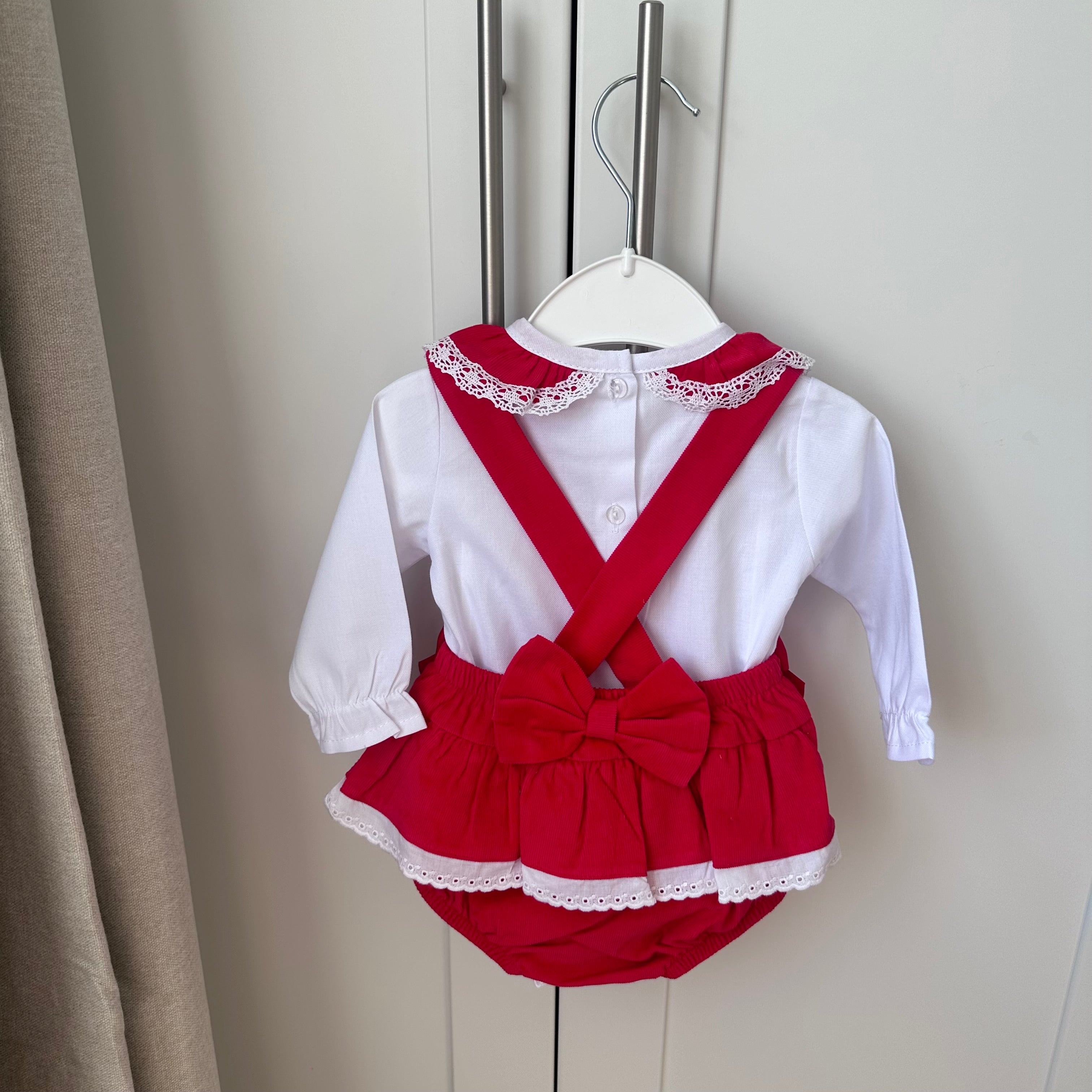 
                  
                    Red Cord TuTu Romper & Matching Blouse - Ariella
                  
                