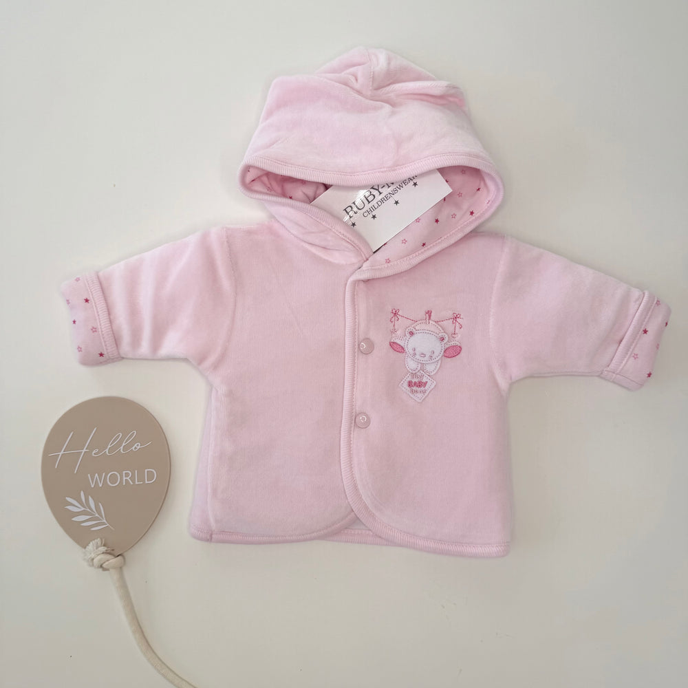 Pink Bear Velour Jacket