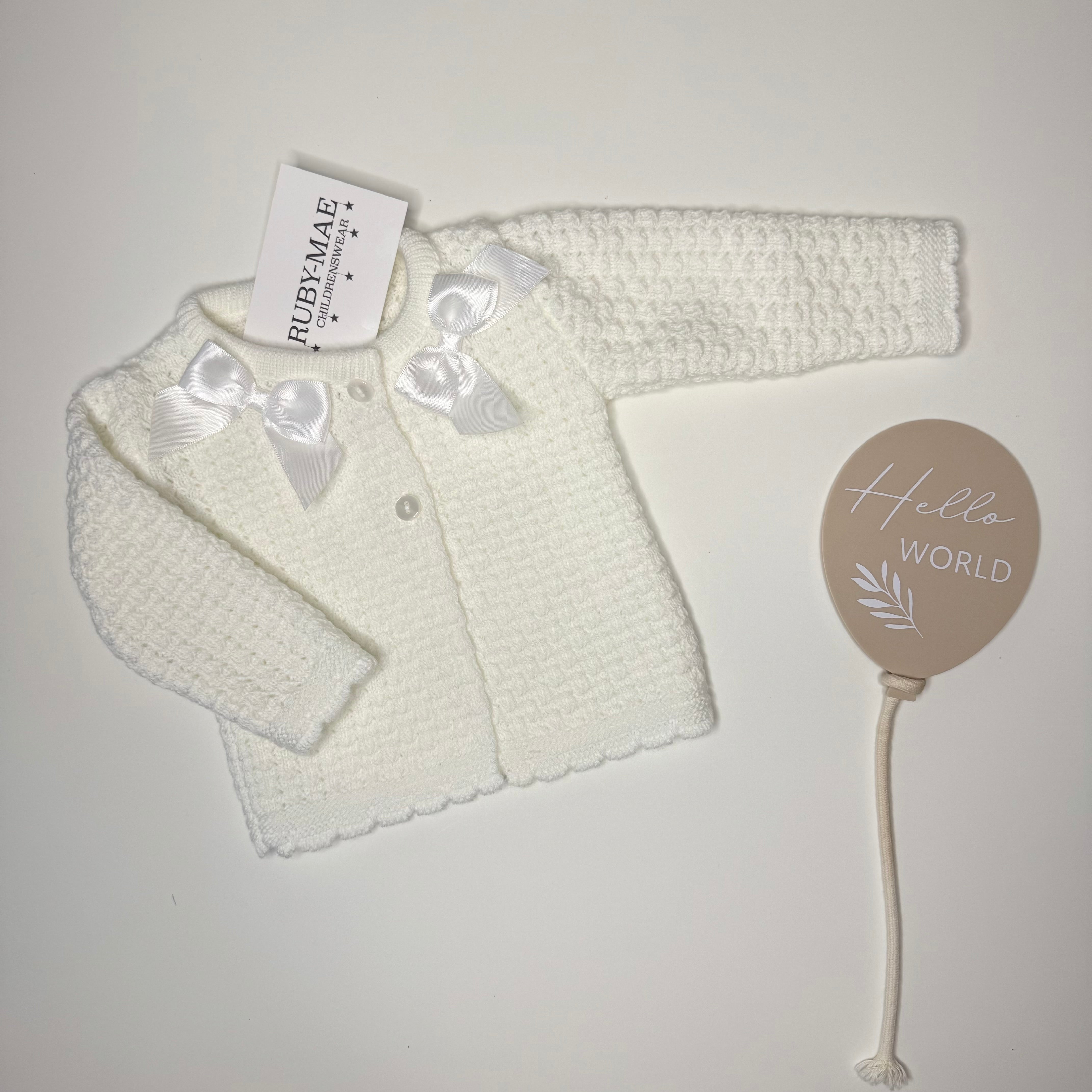 
                  
                    Double Bow Knitted Cardigan
                  
                