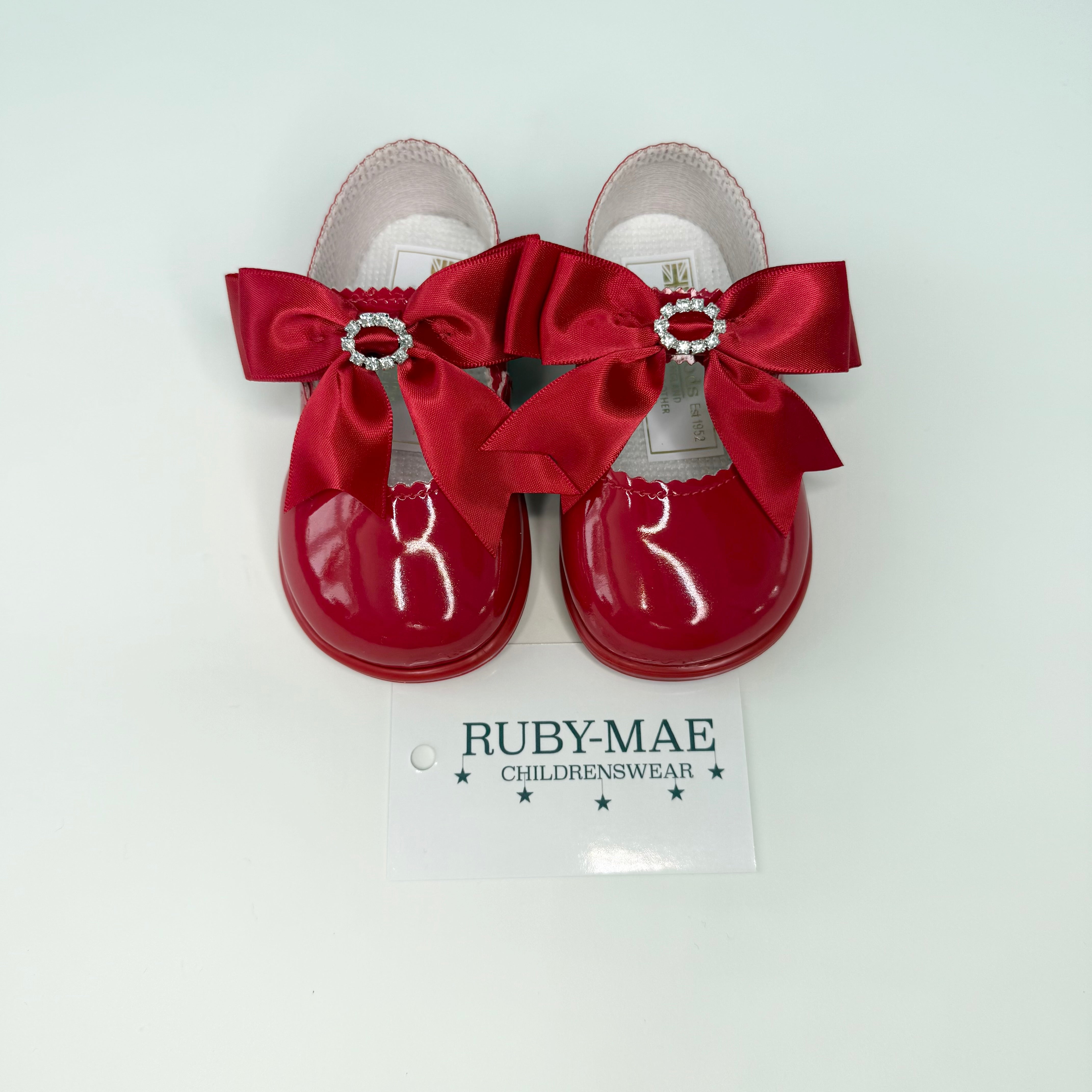 
                  
                    Girls Red Bow Hard Sole Walker Shoes
                  
                