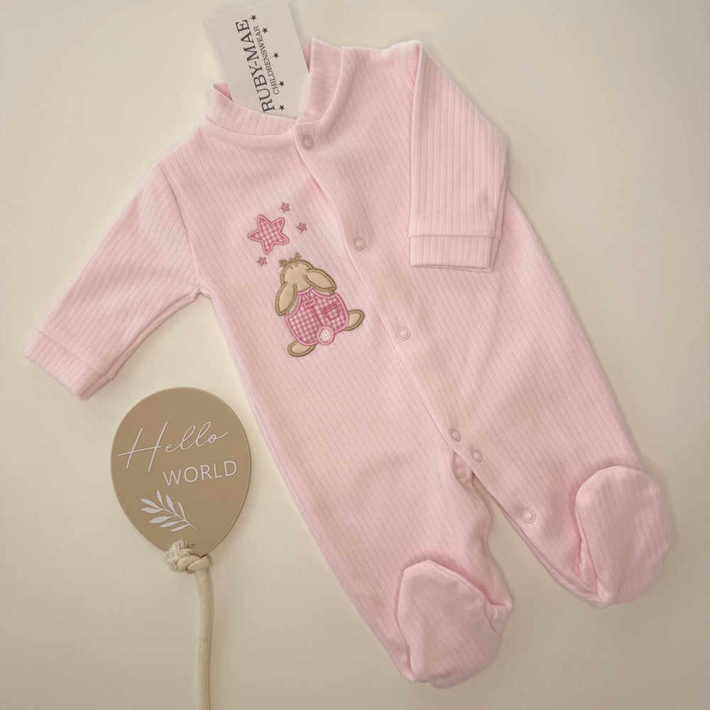 Pink Bunny Sleepsuit