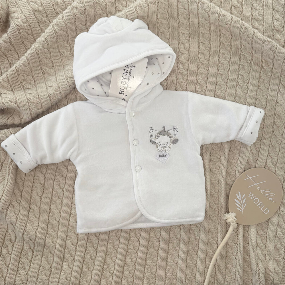 White Bear Velour Jacket - Unisex