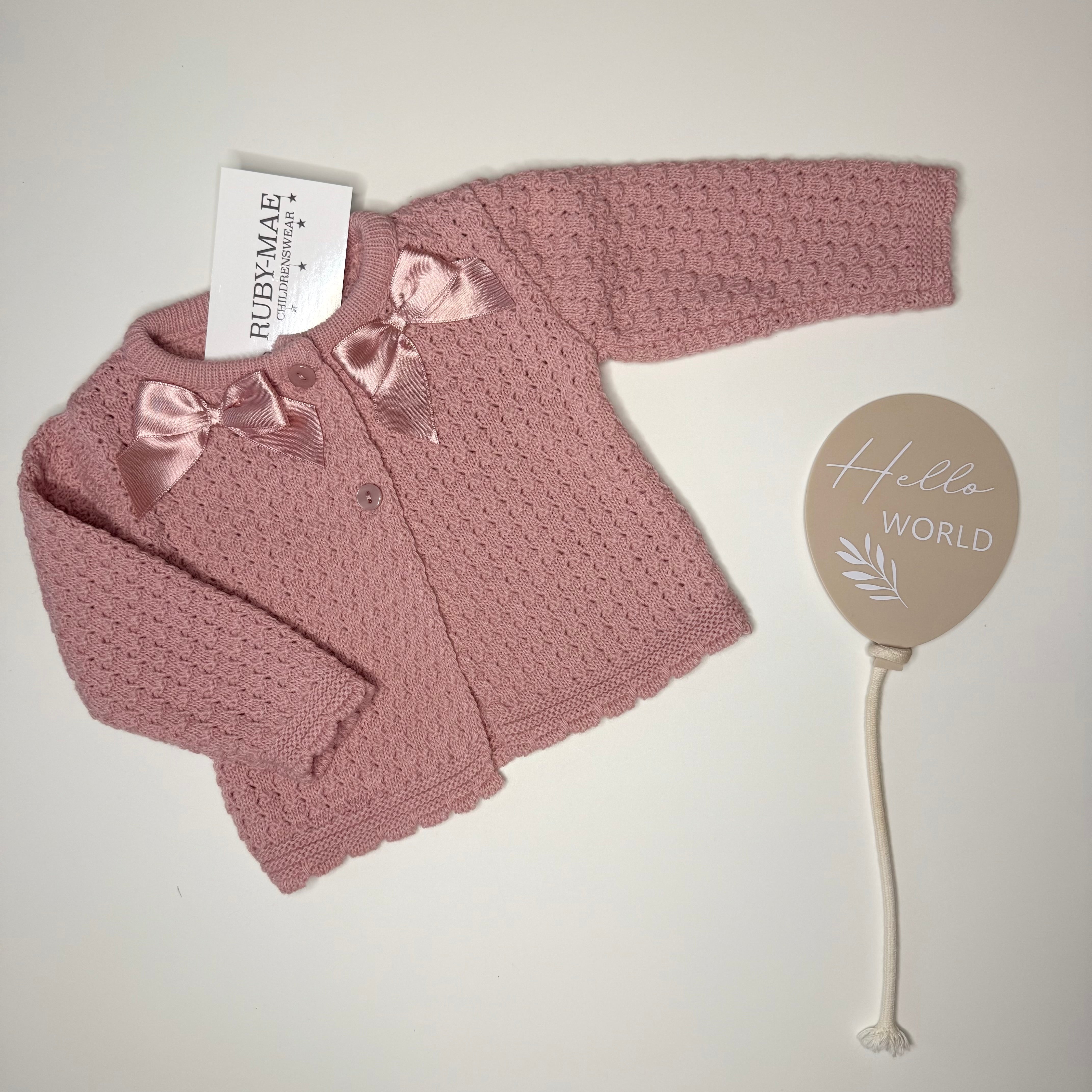 
                  
                    Double Bow Knitted Cardigan
                  
                