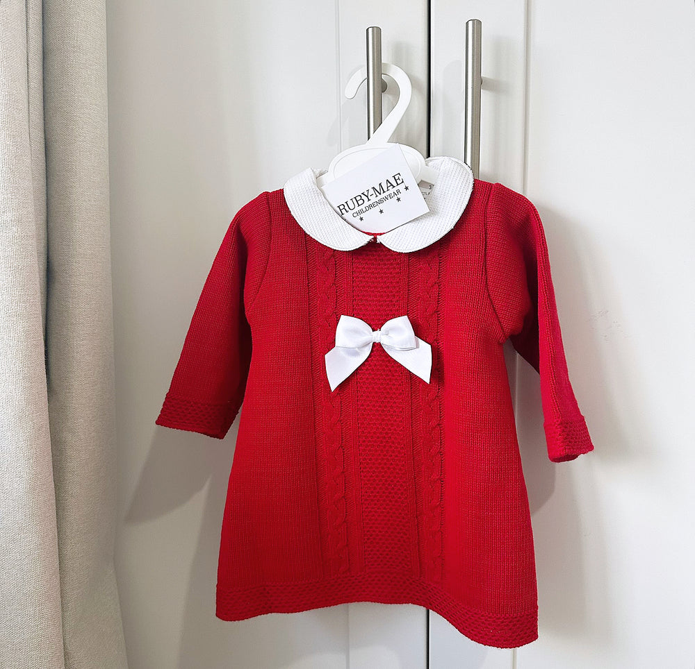 Red Knitted Dress - Hariette