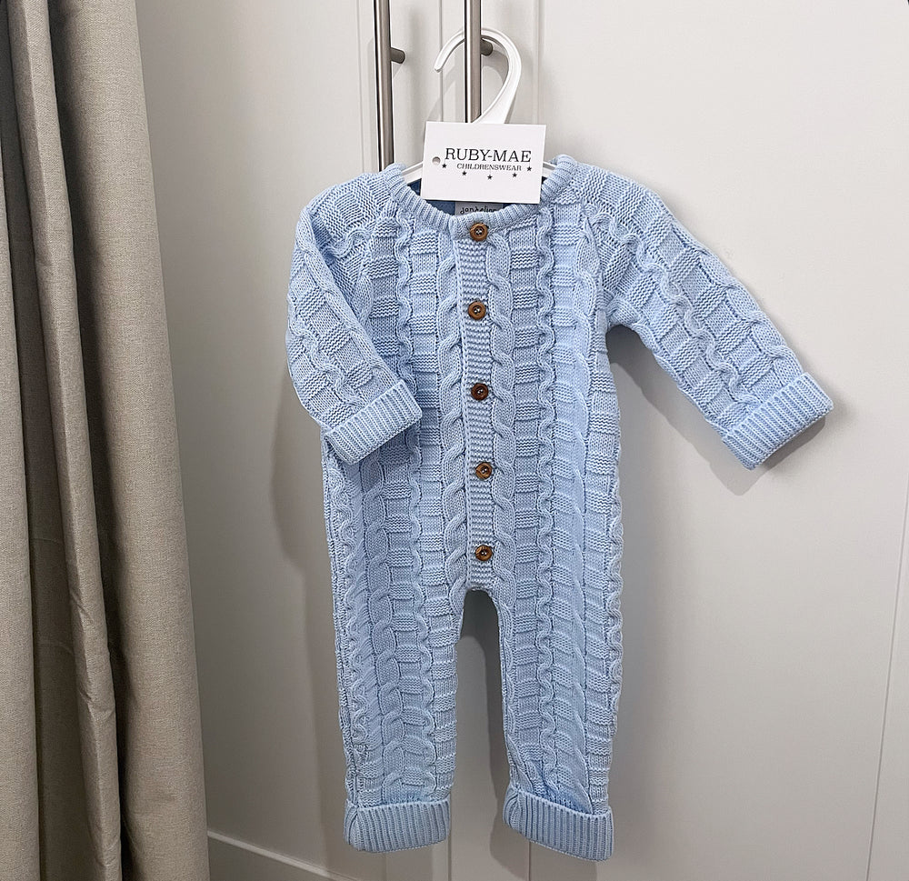 Blue Knitted All In One - Arlo