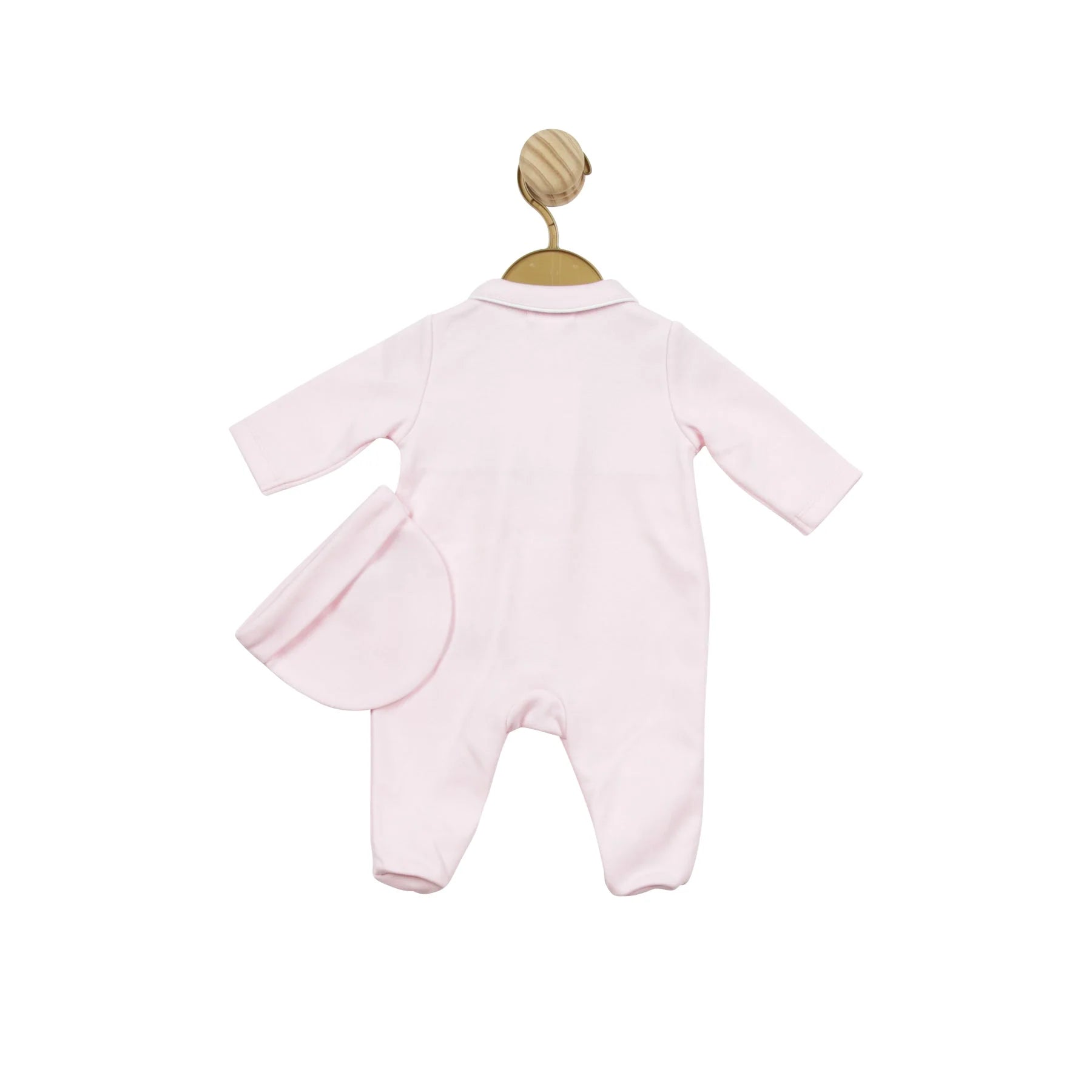 
                  
                    TINY BABY - Mintini Baby Pink Smock Babygrow With Matching Hat
                  
                