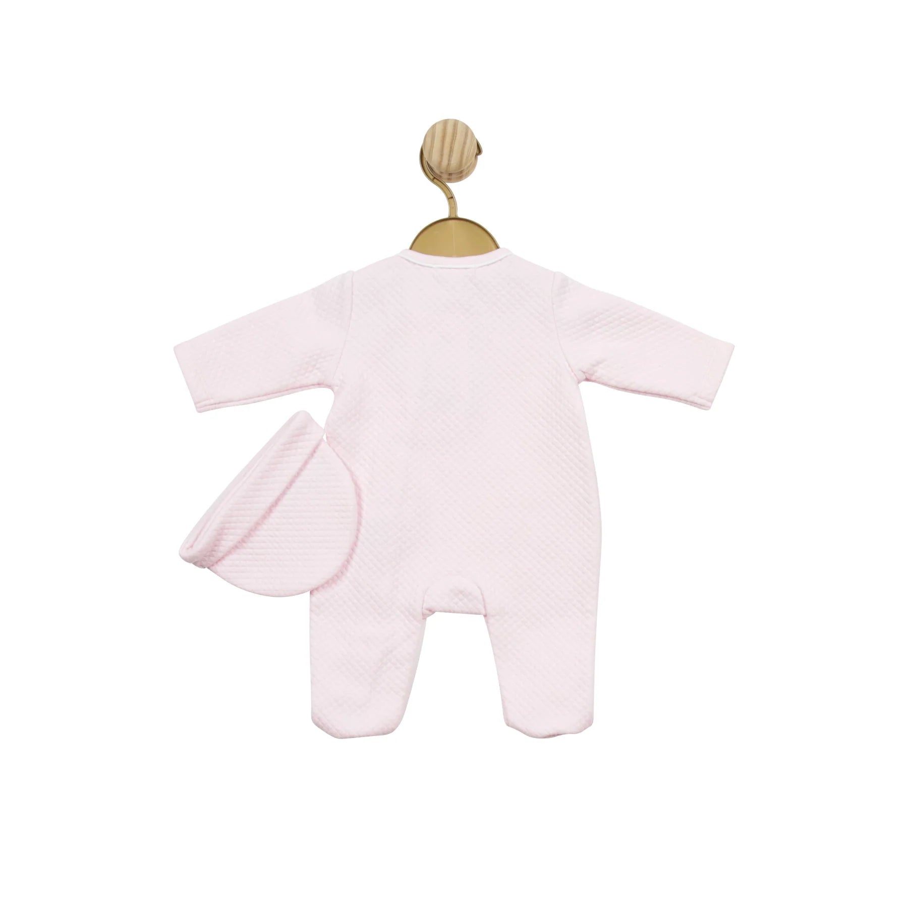
                  
                    Mintini Baby Pink Waffle Bow Detail All In One - Mila
                  
                