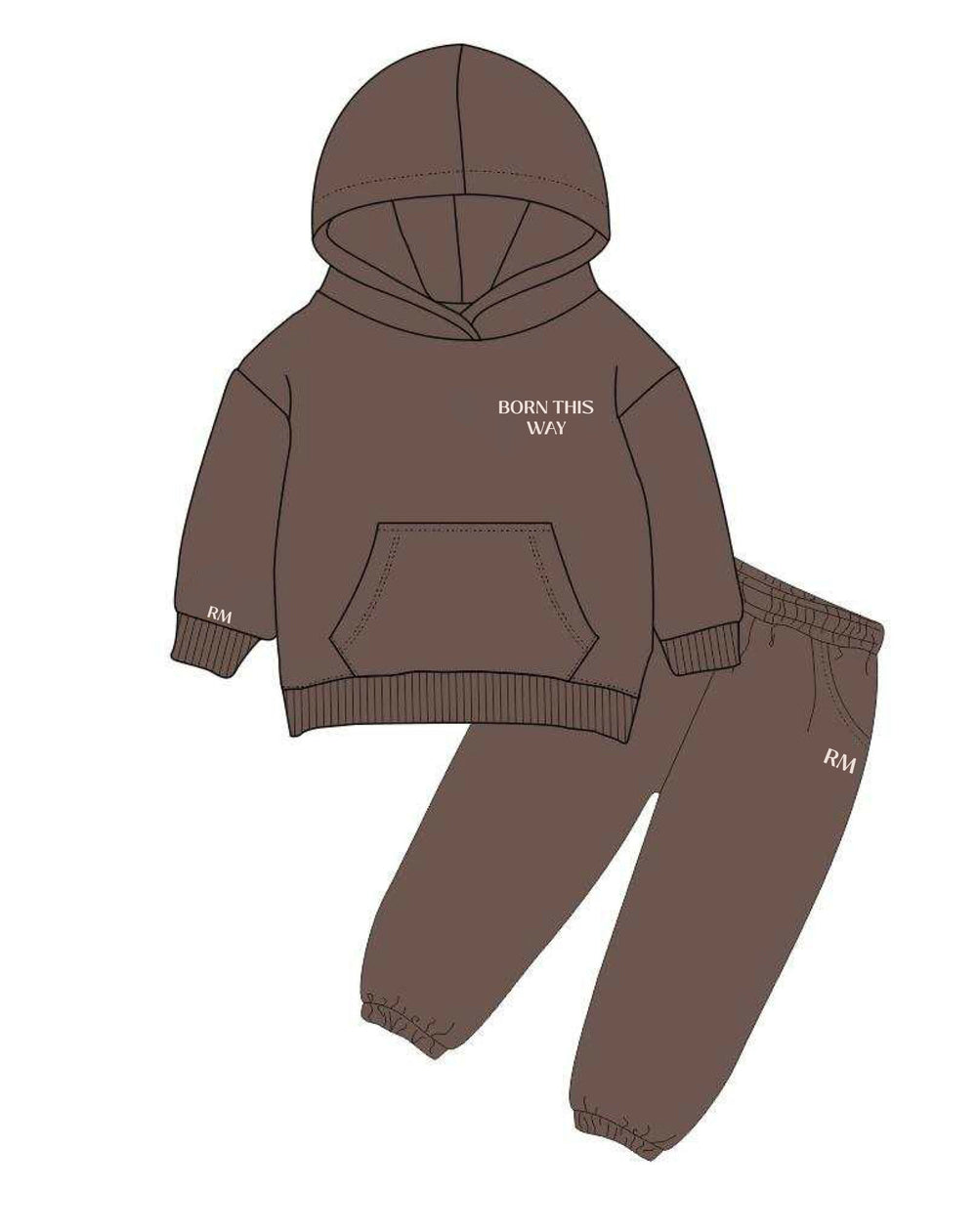 RM Brown Born This Way Tracksuit - (pre-order)