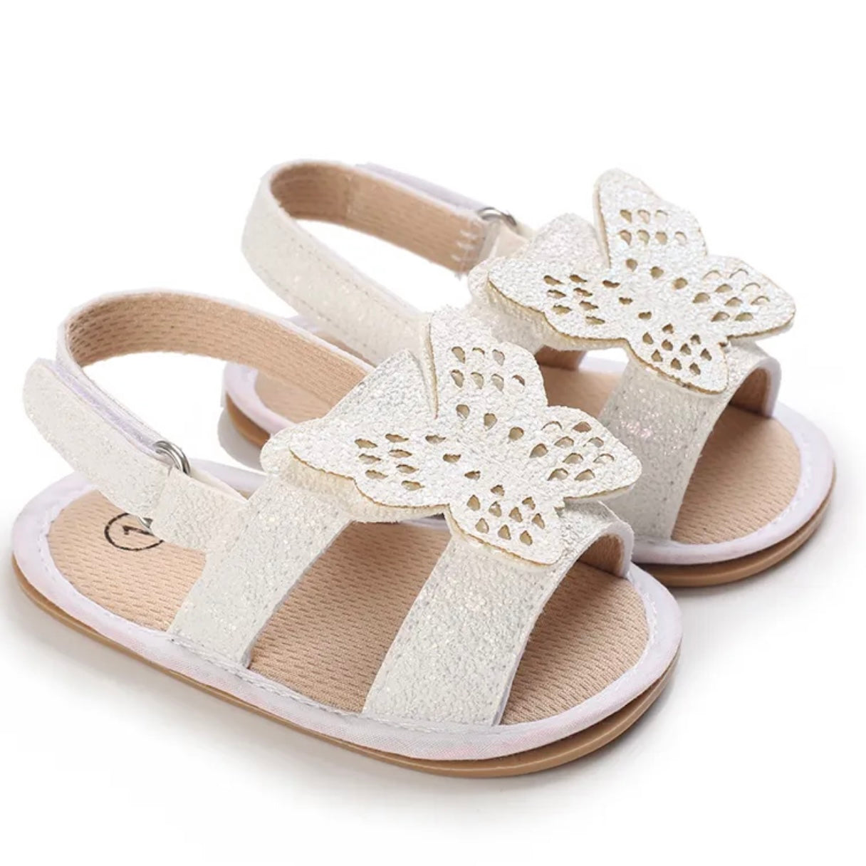 
                  
                    Baby Girls Butterfly Glitter Sandals - Ariella - Pre Order
                  
                