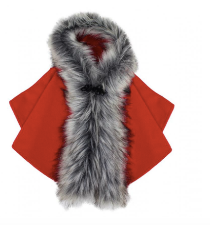 
                  
                    HANDMADE Red Faux Fur Poncho - Fay - Ruby-Mae Childrenswear
                  
                