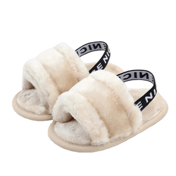 Fluffy Slippers With Nice Strap Ruby Mae Childrenswear