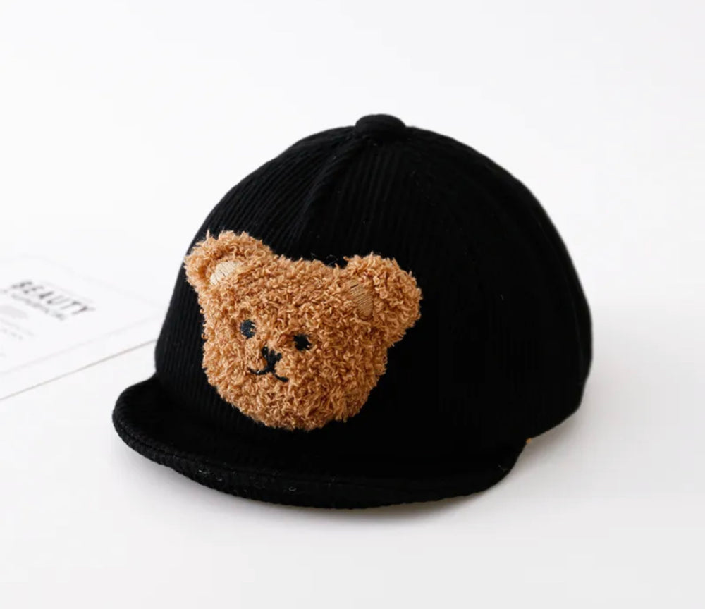 Black Teddy Bear Baseball Cap - Pre-Order