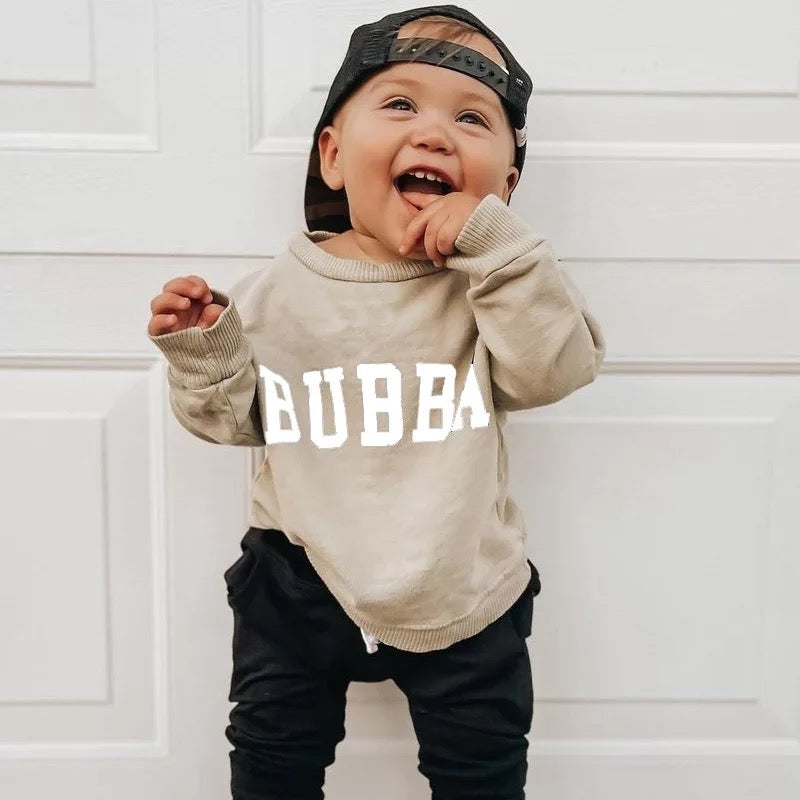 UNISEX Taupe Bubba Sweatshirt - Ruby-Mae Childrenswear