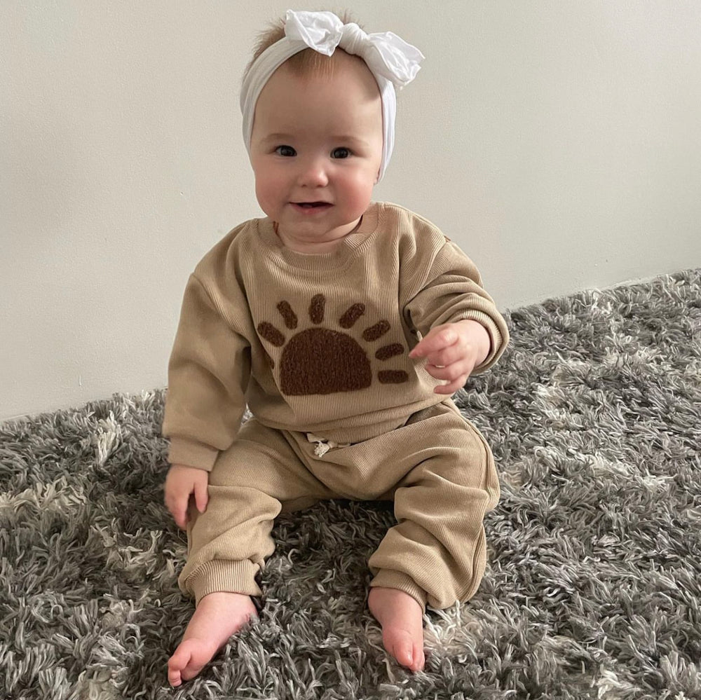Grey / Camel Loungewear Set