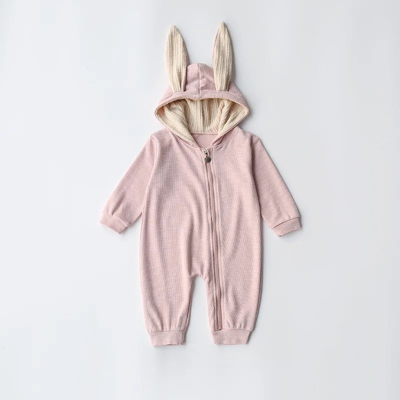 
                  
                    Pink All In One Outfit With Hooded Rabbit Bunny Ears
                  
                