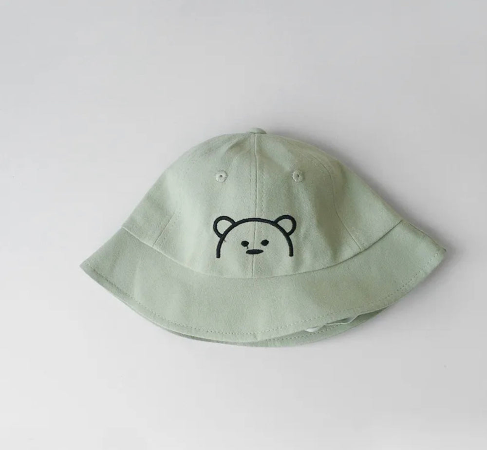 Green Bear Sun Bucket Hat