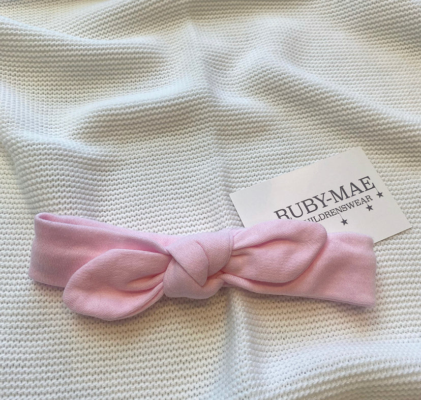 Baby Pink Bow Headband - Ruby-Mae Childrenswear